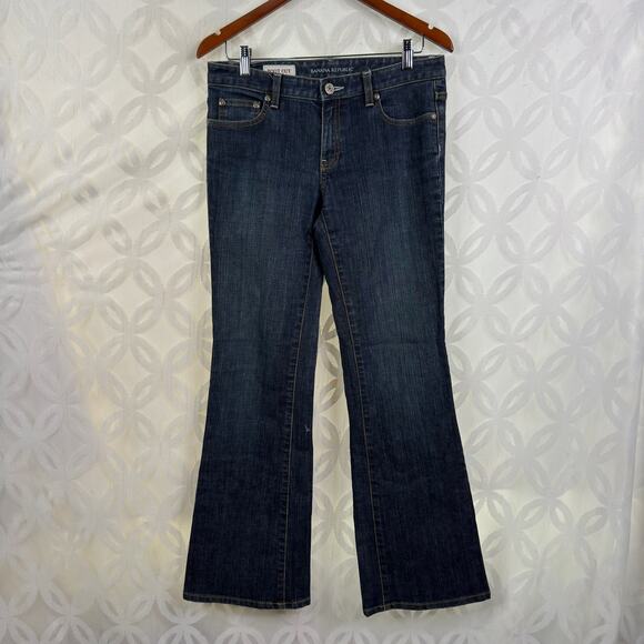 2006 Banana Republic Bootcut Low Rise Dark Washed Jeans Size 6 - Picture 4 of 9